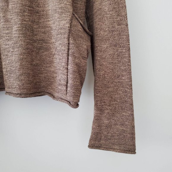ZARA l Knit Oversized Tan Long Sleeves Top - M - Picture 9 of 12